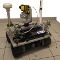 Robot zwiadowczy z dodatkowym oprzyrządowaniem pomiarowo-sterującym